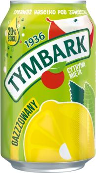 Tymbark Zitrone Minze Getränk mit Kohlensäure 330 ml