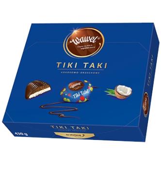 Wawel Tiki Taki Kokosnuss-Schokolade mit Füllung 430 g