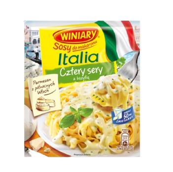 Winiary Sosy do makaronu Italia Sos cztery sery z bazylia 37 g