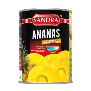 Sandra Ananas-Stücke in Sirup 565 g