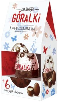 Góralki Wielkanocne pyszne czekoladowe jajo z mini jajeczkami 125g