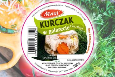 Maxi Hähnchen in Aspik mit Gemüse 160 g