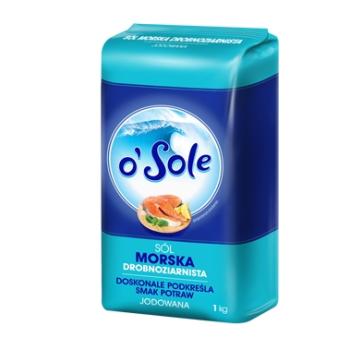 o'Sole Sól morska drobnoziarnista jodowana 1 kg