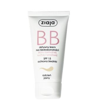 Ziaja creme BB  für normale, trockene und empfindliche Haut heller Farbton 50ml