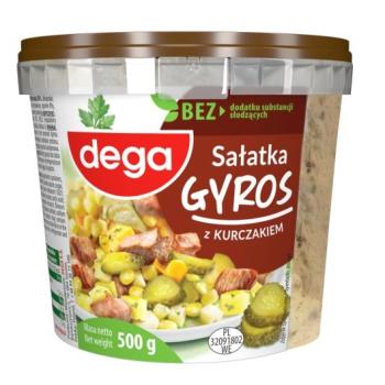 Dega Gemüsesalat mit Gyros und Hühnchen 500g
