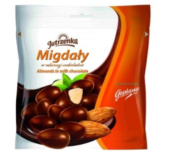 Jutrzenka Mandeln in Milchschokolade 80 g