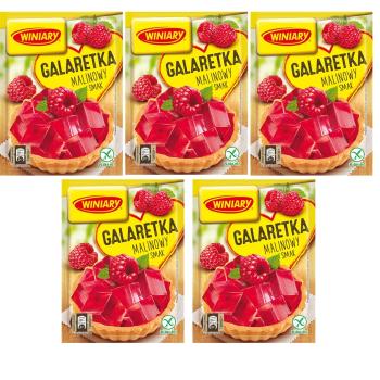 5 x Winiary Götterspeise Himbeere 