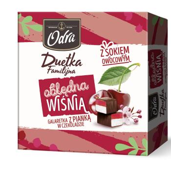 ODRA "Duetka Familijna" Marshmallow mit Kirschsaftgelee in Schokolade 420g