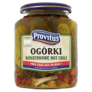 Provitus ogórki konserwowe hot chili 640 g