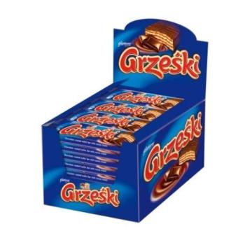36 x Grzeski-Waffeln geschichtet mit Kakaocreme in Schokolade 36g