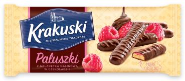 Krakuski-Sticks mit Himbeergelee in Schokolade 144 g