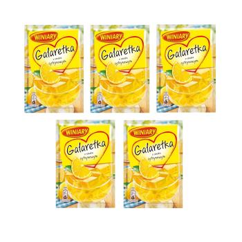 5 x Winiary Götterspeise Zitrone 71g
