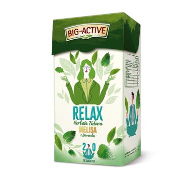 BIG ACTIVE Herbata Relax melisa z lawenda 20 torebek