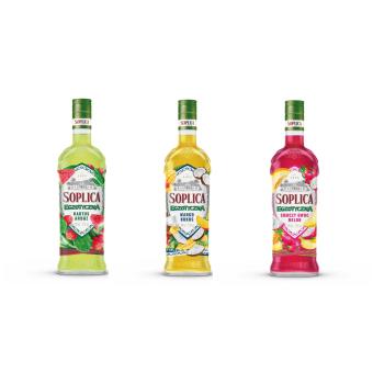 3 Flaschen Sommer HIT Neuheit Soplica Drachenfrucht Melone Mango Kokos Kaktus Wassermelone 0,5L 21% Alk nowosc Soplica letnie smaki