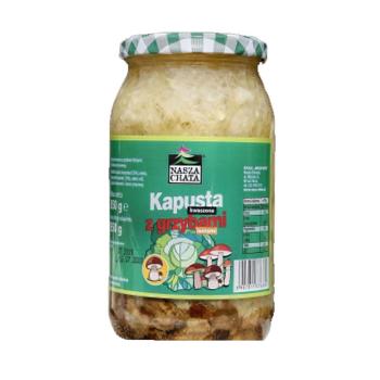 Nasza Chata-Kapusta kwaszona z grzybami 850 g