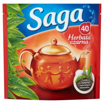 Saga Schwarze Tee 20 Teebeutel