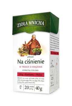 Big-Active Ziola Mnicha Na cisnienie Herbatka ziolowo-owocowa 40 g (20 x 2 g)