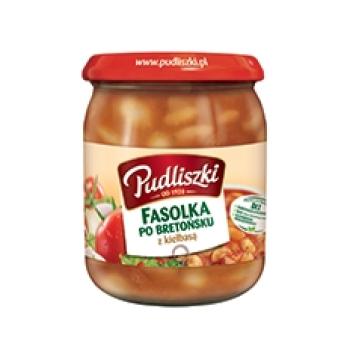 Pudliszki Fasolka po Bretonsku z kielbasa 500g