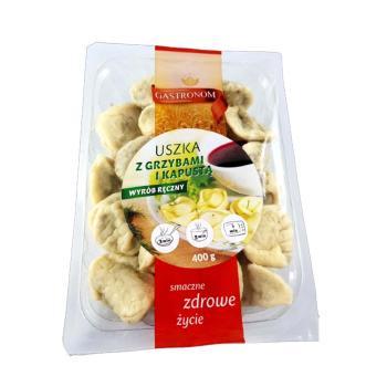 Handgemachte Polnische Tortellini USZKA mit Sauerkraut und Pilze 400g