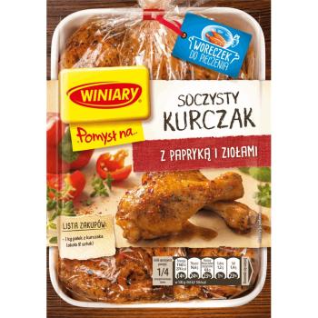 Winiary Idee für Saftiges Hähnchen mit Paprika und Kräutern 28 g