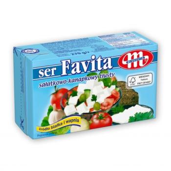 Mlekovita Favita Blau Vollfett 18 % Salat -Sandwich Käse 270 g