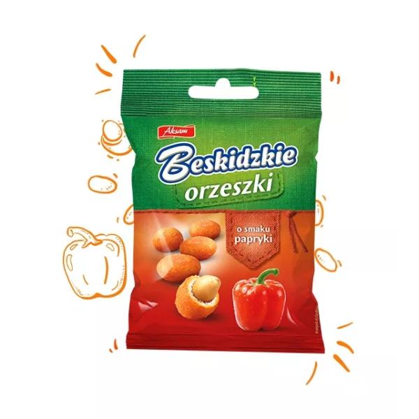 Beskidzkie Orzeszki w ciescie o smaku papryki 70 g