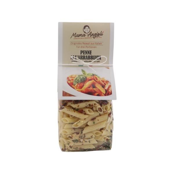 Mama Angioli Penne nach Arrabbiata-Art / Penne all'Arrabbiata 270g Pasta Nudeln Made in Italien 