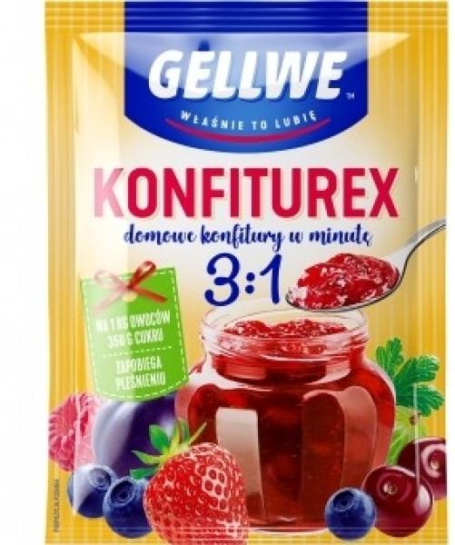 Gellwe Konfiturex 3:1 Srodek zelujacy do konfitur lub dzemów niskoslodzonych 40 g