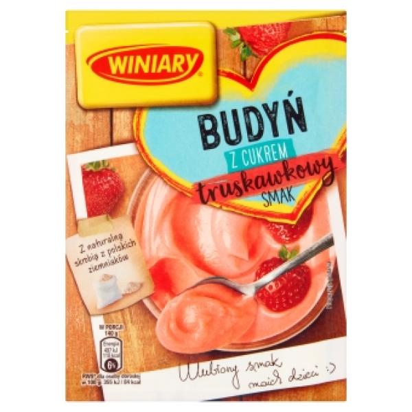 Winiary Pudding Erdbeere-Geschmack mit Zucker 60 g