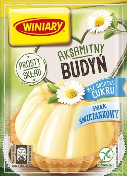 Winiary Budyn o smaku smietankowym bez cukru 35 g