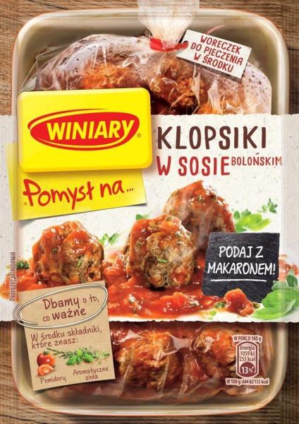 Winiary Idee für Frikadellen in Bolognese Sauce 37 g