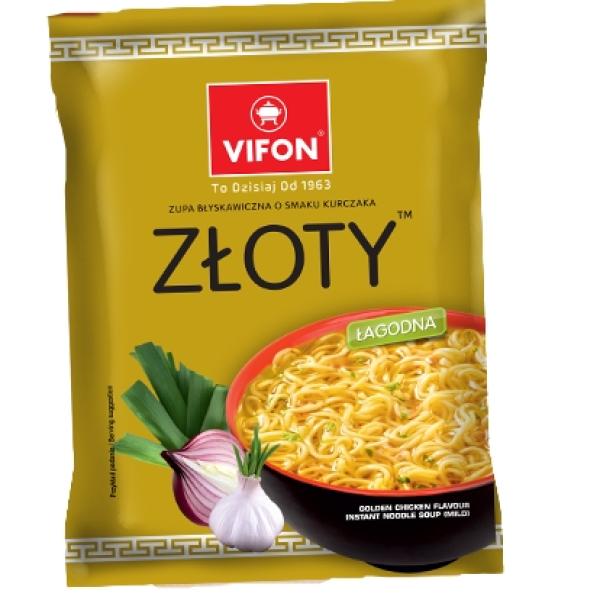 Vifon zupa blyskawiczna w proszku kurczak zloty lagodna