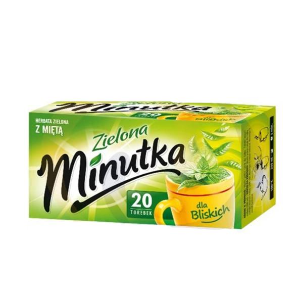 Minutka Grüntee mit Minze 20 Beutel