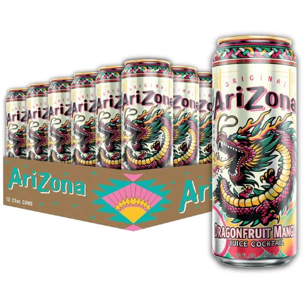 24 x Arizona Juice Cocktail Drachenfrucht Mango 650ml