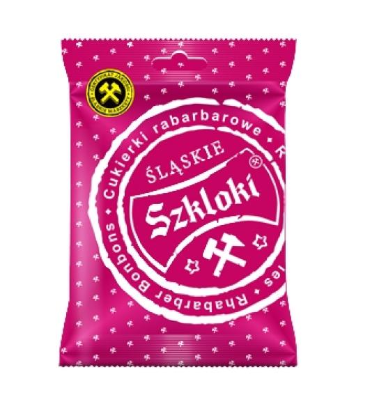 Schlesischer Rhabarber glasiert Bonbons 80g