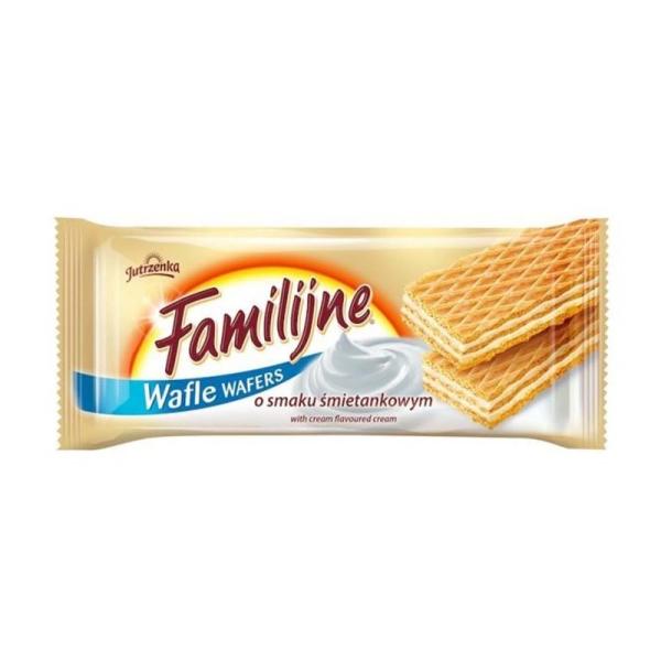 Wafle Familijne Jutrzenka o smaku smietankowym 180 g