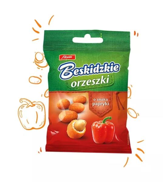 Beskidzkie Orzeszki w ciescie o smaku papryki 70 g