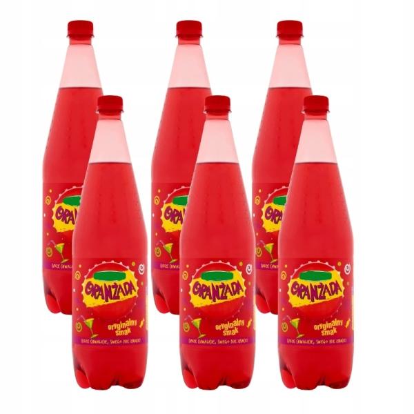 Oranzada Rot Polnische Limonade mit Kohlensäure - Oranzada czerwona 1,25 l