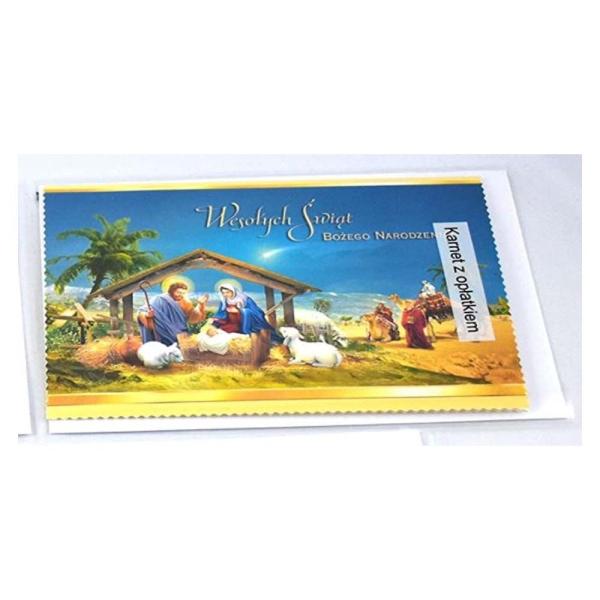 Weihnacht Gruß Karte mit Oblaten