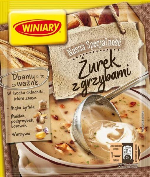 Winiary Sauermehlsuppe mit Pilze 49 g