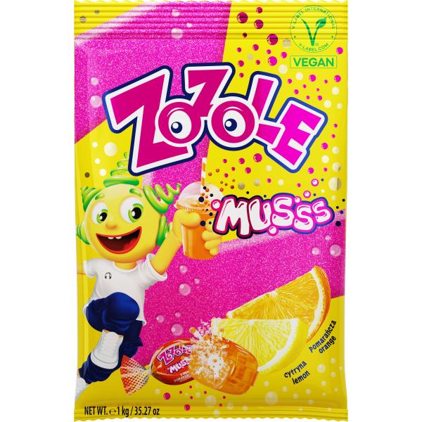 Zozole Musss Brausebonbons Zitrone Orange 75g