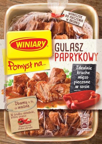 Winiary Idee für Paprika Gulasch 41 g