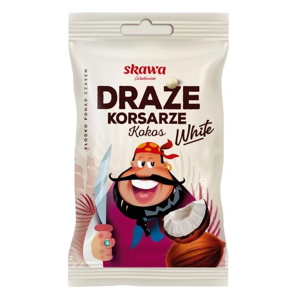 Skawa weiße Schokolade Koks Dragees 70g