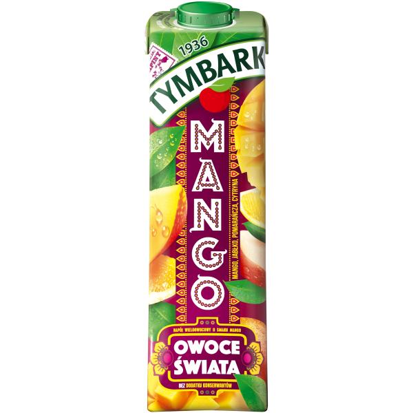 Tymbark Owoce Swiata Napój wieloowocowy mango 1 l