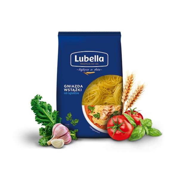 Lubella Makaron Gniazda Wstazki 400g