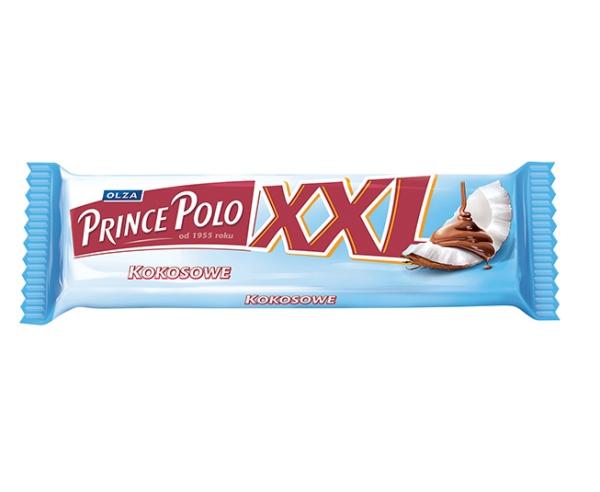 Prince Polo XXL Kruchy wafelek z kremem kokosowym oblany czekolada mleczna 50 g