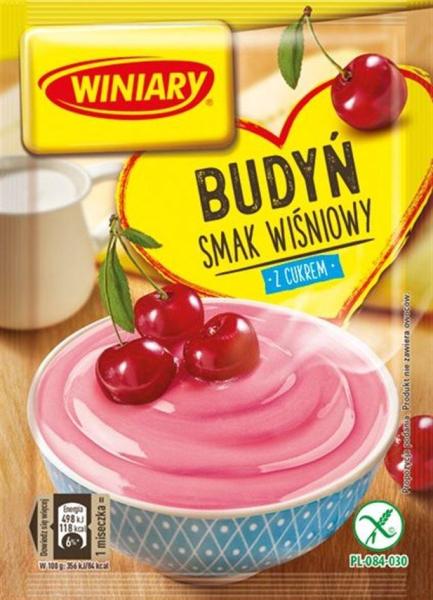 Winiary Budyn o smaku wisniowym z cukrem 60g