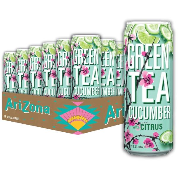 24 x Arizona Grüner Tee Gurke und Zitrusfrüchten 650ml 