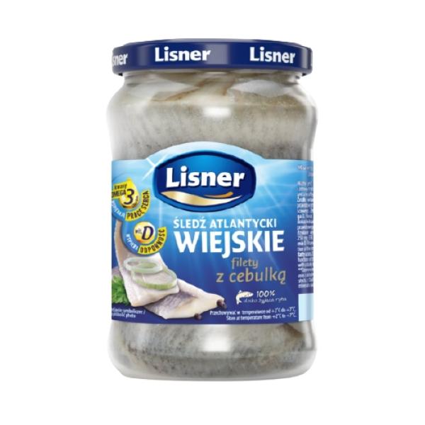 Lisner Landheringsfilets in Öl mit Zwiebeln 600g