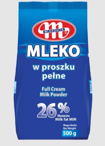 Mlekovita Mleko w proszku pelne 26 % tluszczu 500 g